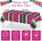 3 Pack Mexican Fiesta Plastic Tablecloths – Waterproof Serape Striped Disposable Table Covers (108 x 54 in) – Cinco de Mayo Taco Night, Birthday, Wedding & Carnival Party Decorations – Perfect for Mother's Day Card Making Displays